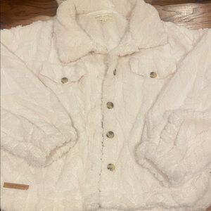 Simply Southern Soft Plush Jacket in Light Pink